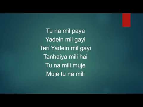 shikwa nahi | lyrical video | jubin nautiyal | 2016